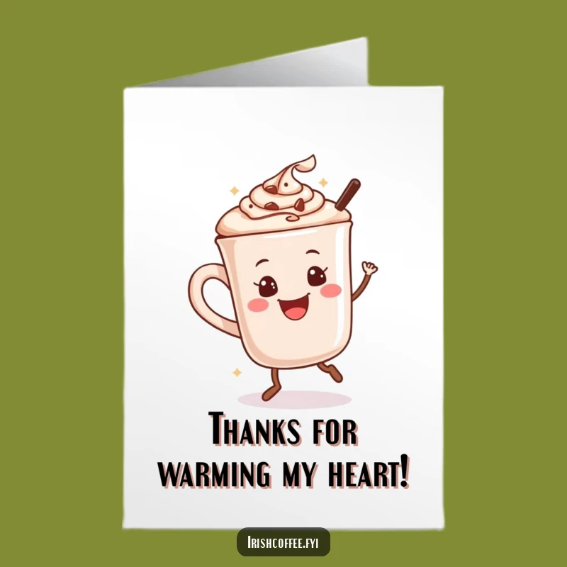 Free Printable Hot Chocolate Dance Thank You Card: Dance Your Thanks!
