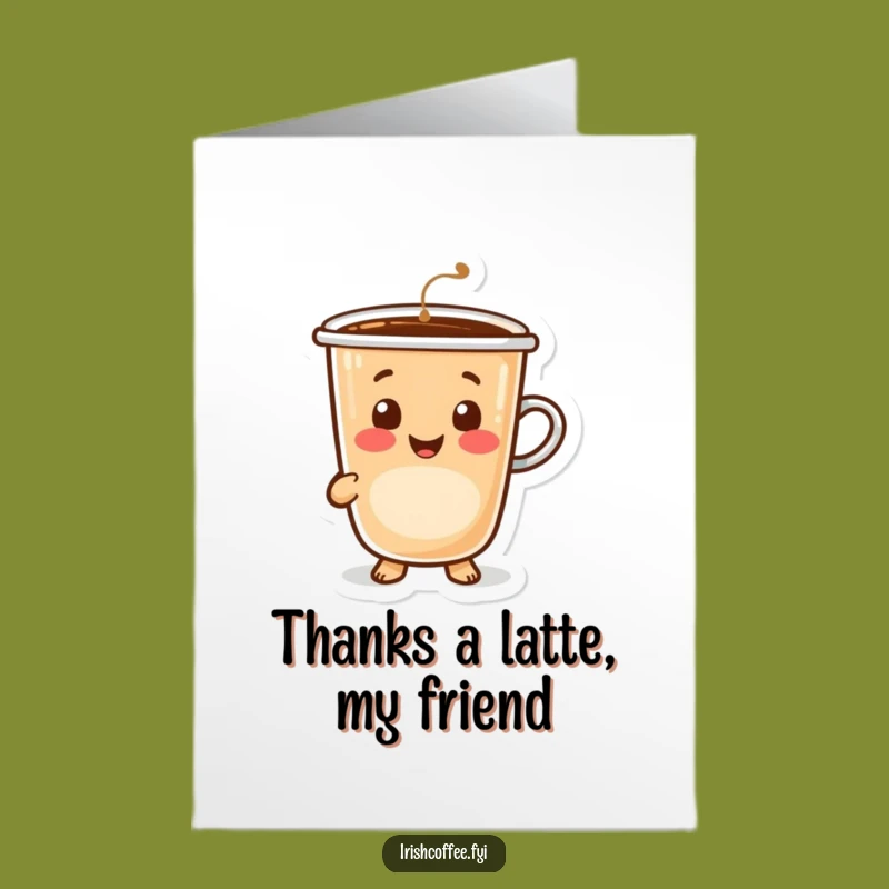 Free Printable Thank You Card: Coffee's Grateful Smile