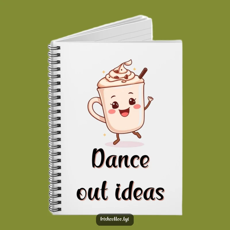 Funny Hot Chocolate Dance Notebook: Jot Down Happy Thoughts, Hilarious Gift