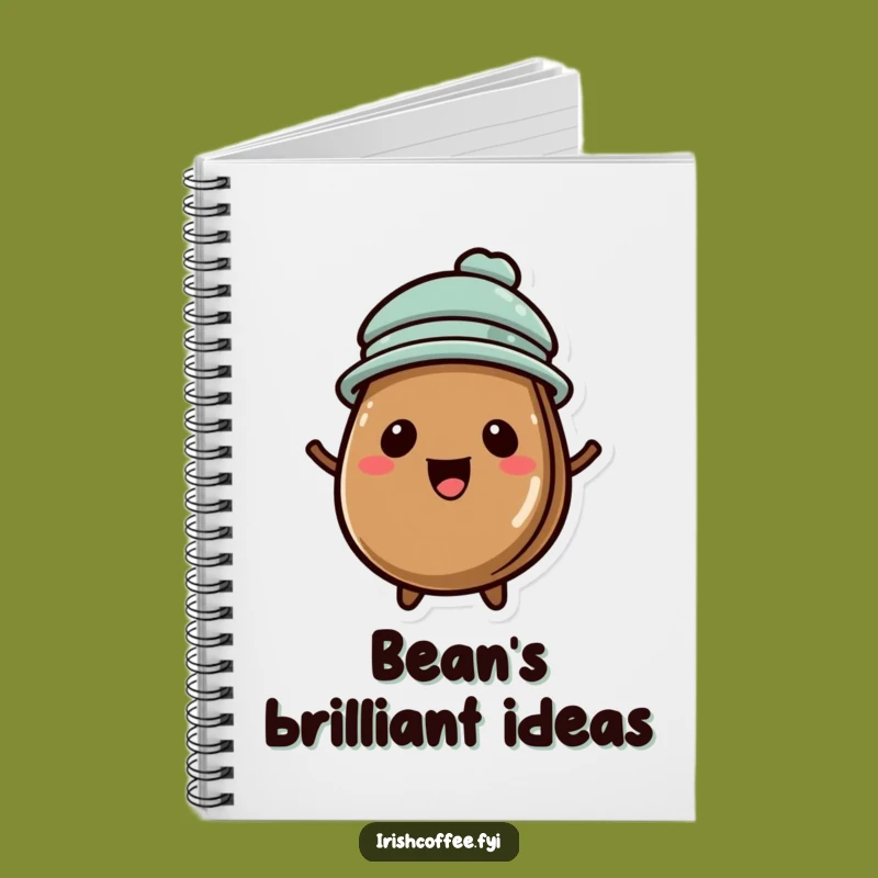 Funny Coffee Bean Hat Notebook: Jot Down Bean Ideas, a Hilarious Gift