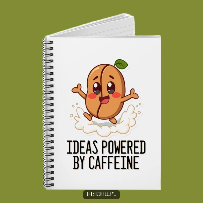 Funny Coffee Bean Notebook - Jot Down Your Best Ideas