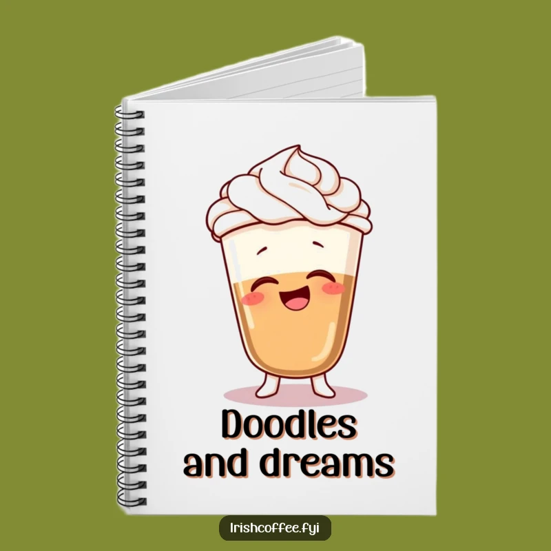 Funny Coffee Wobble Notebook: Giggles & Whipped Cream, Gift for Writers