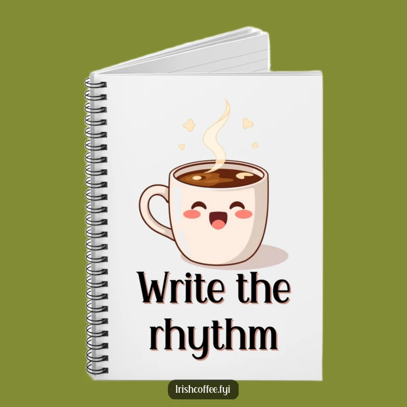 Funny Dancing Coffee Notebook: Jot Down Ideas with Steamy Joy
