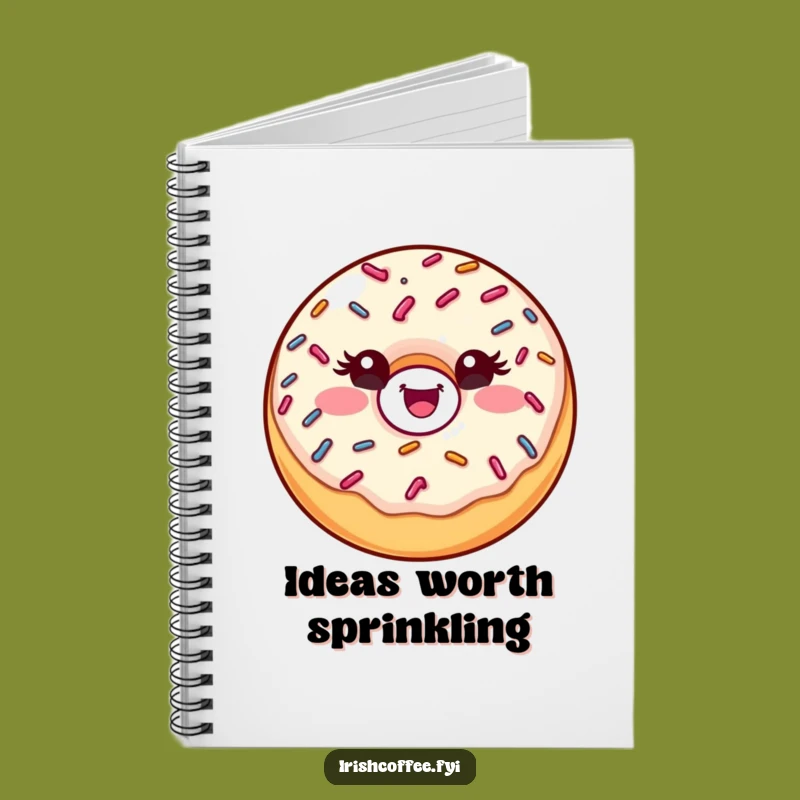 Funny Donut Wink Notebook: Jot Down Ideas with Sprinkles, A Humorous Gift