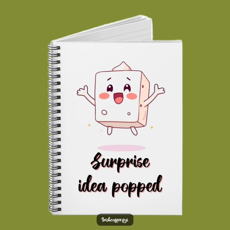 Funny Surprised Sugar Cube Jumps Notebook - Capture Surprising Ideas!