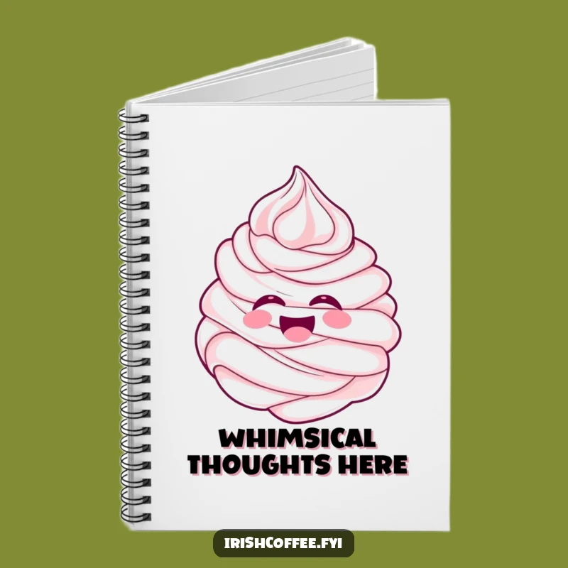 Funny Whipped Cream Notebook - Jot Down Ideas with This Humorous Swirl Design