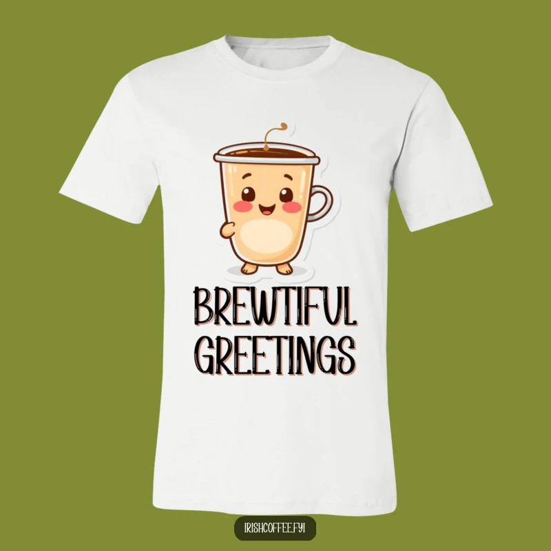 Funny Happy Coffee T-Shirt - Wear Your Morning Cheer with Pride!