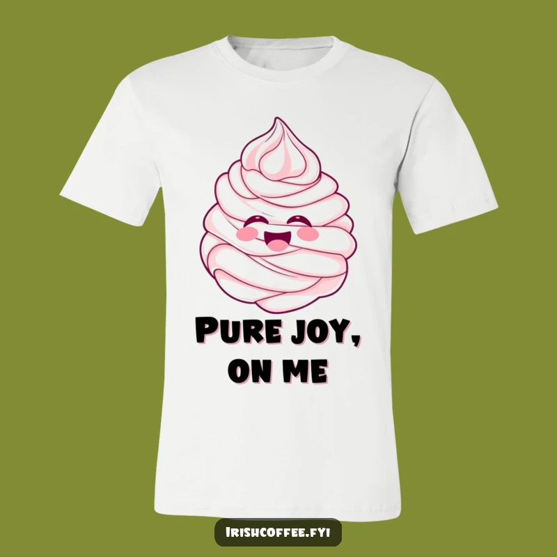 Funny Whipped Cream T-Shirt - Wear Your Delight with This Humorous Swirl Tee