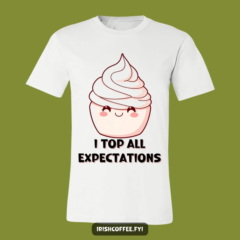 Funny Whipped Cream Wink T-Shirt: A Hilarious and Delightful Top for Fun Lovers!