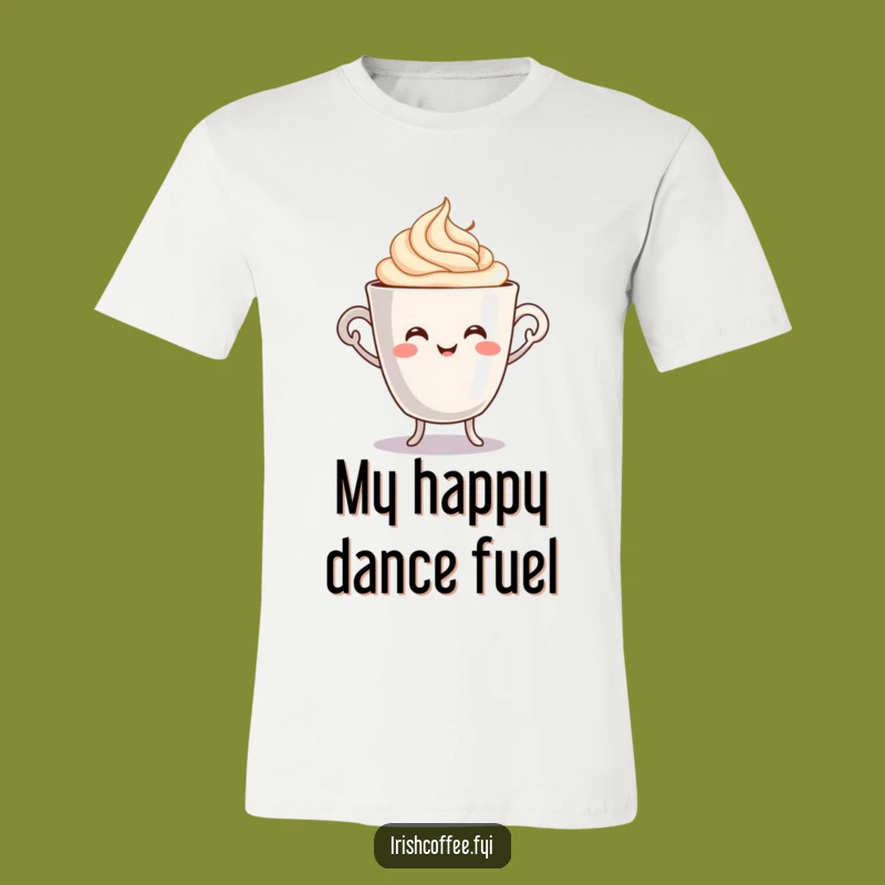 Funny Jigging Coffee Cup T-Shirt - Morning Vibes, Great Caffeine Gift