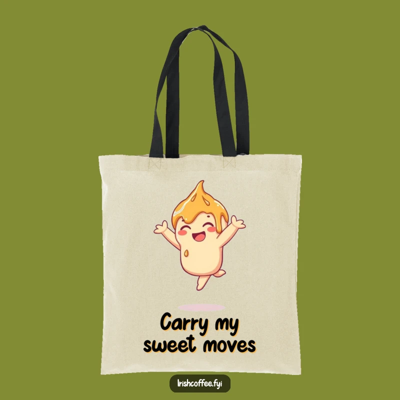 Funny Caramel Leap Tote Bag: Carry Sweetness, A Whimsical Gift