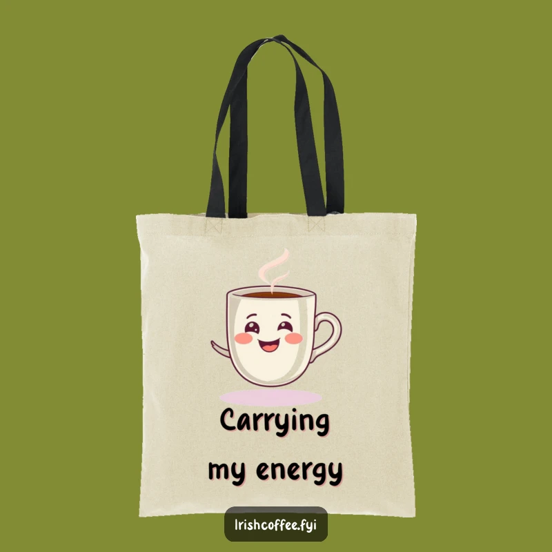 Funny Espresso Cup Tote Bag: Carry Your Energy and Playful Style