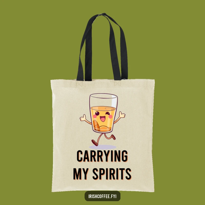 Funny Whiskey Glass Hop Tote Bag: Carry Your Fun in Style and Laughter
