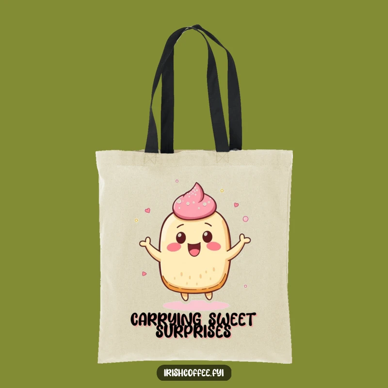 Funny Pastry Bounce Tote Bag - Sweet Style & Humorous Carry-All