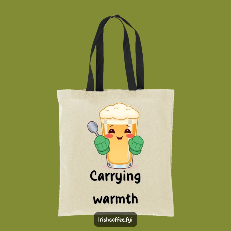 Funny Irish Coffee Tote Bag - Carry Your Comfort - Perfect Funny Gift