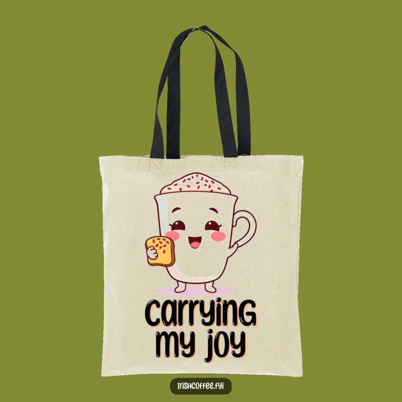 Funny Coffee Toast Tote Bag: Carry Your Celebrations Everywhere